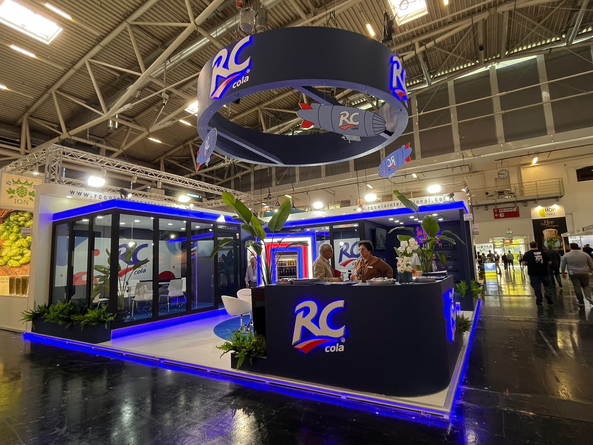 rc cola drinktec stand